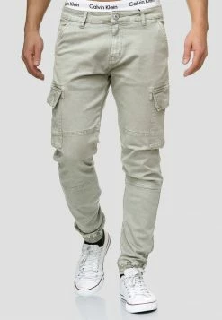 Indicode Jeans August - Cargobroek - Light Grey