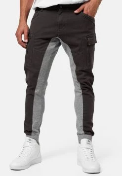 Indicode Jeans Cargobroek - Dk Grey