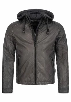 Indicode Jeans Eckrote - Imitatieleren Jas - Raven -Indicode Jeans Winkel 31c17d30045245c8b017f88c0c4ac9fc