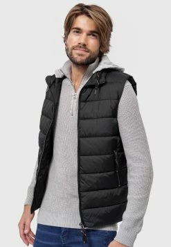 Indicode Jeans Stockton - Bodywarmer - Black -Indicode Jeans Winkel 4a27c2b1493043ae841902e2ef8d2160