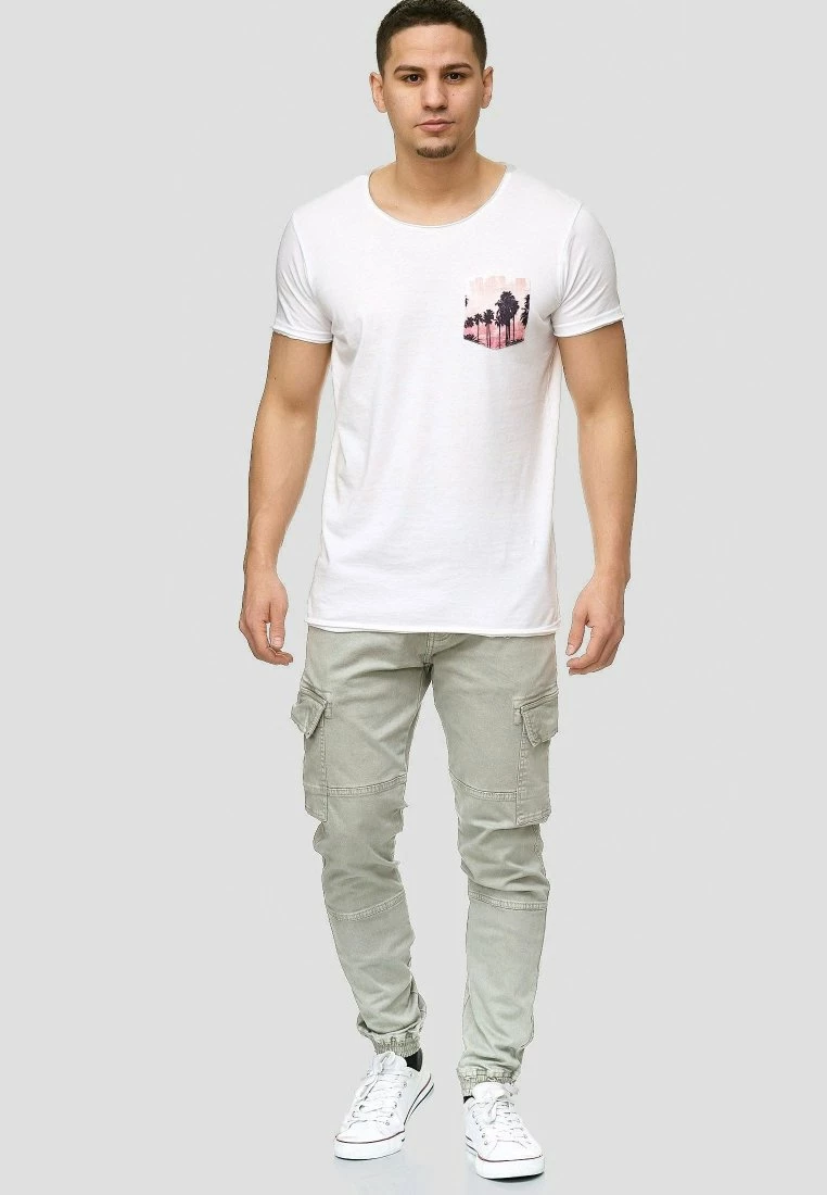 Indicode Jeans August - Cargobroek - Light Grey 2 Indicode Jeans August - Cargobroek - Light Grey - Afbeelding 2