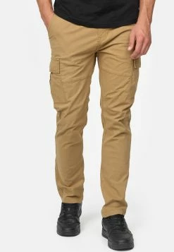 Indicode Jeans Cargobroek - Camel