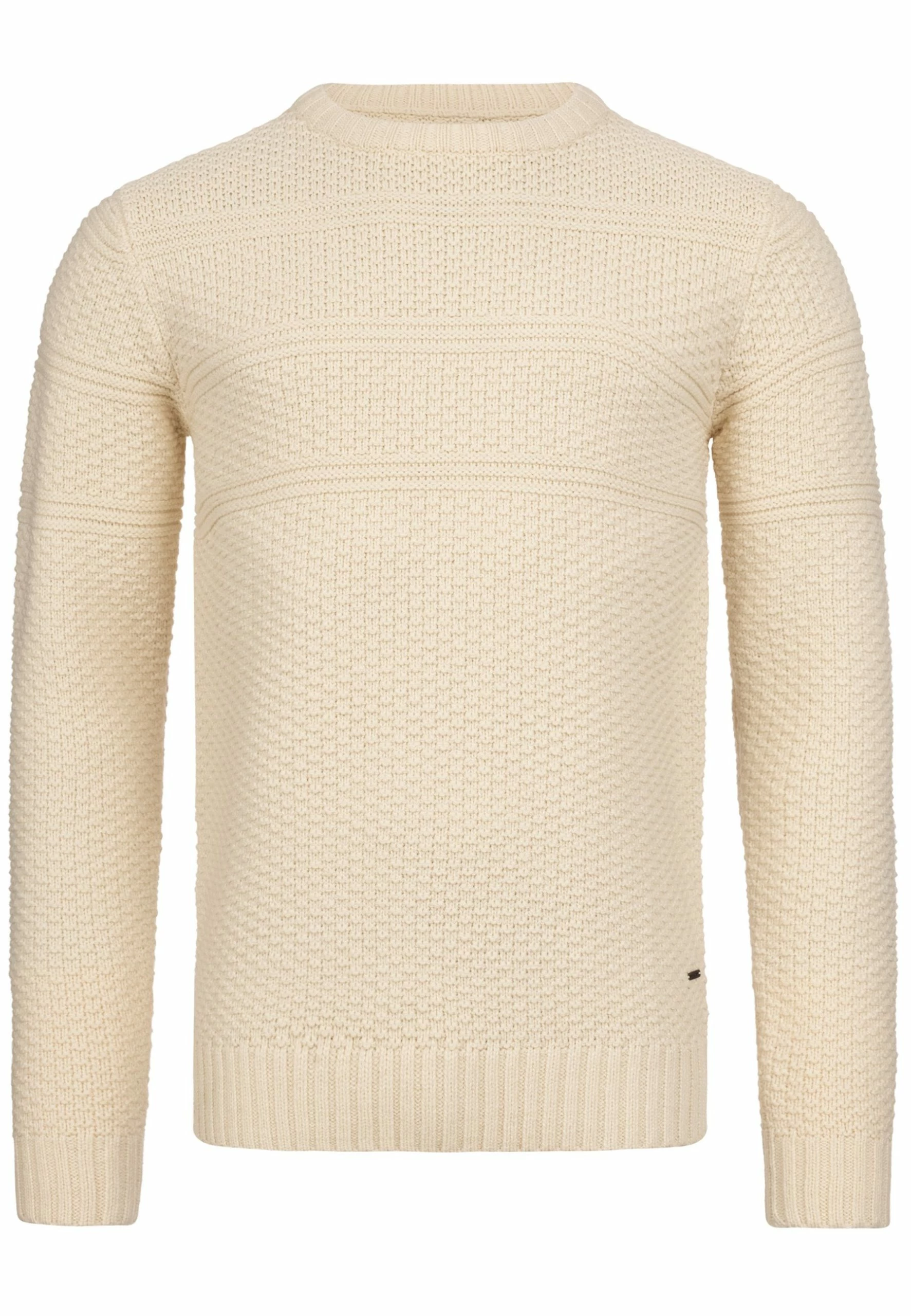 Indicode Jeans Mirek - Trui - White Asparagus 3 Indicode Jeans Mirek - Trui - White Asparagus - Afbeelding 3