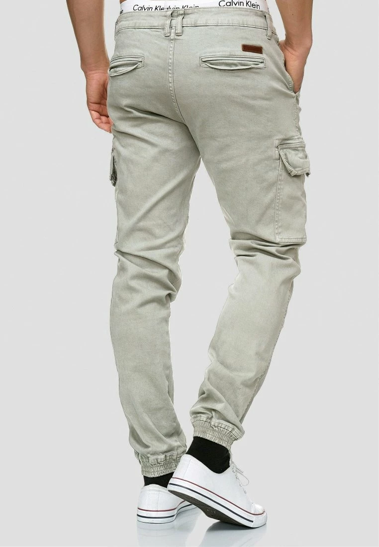 Indicode Jeans August - Cargobroek - Light Grey 3 Indicode Jeans August - Cargobroek - Light Grey - Afbeelding 3