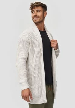 Indicode Jeans Anaheim - Vest - Ecru Mix