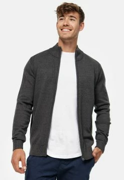 Indicode Jeans Buch - Vest - Charcoal Mix